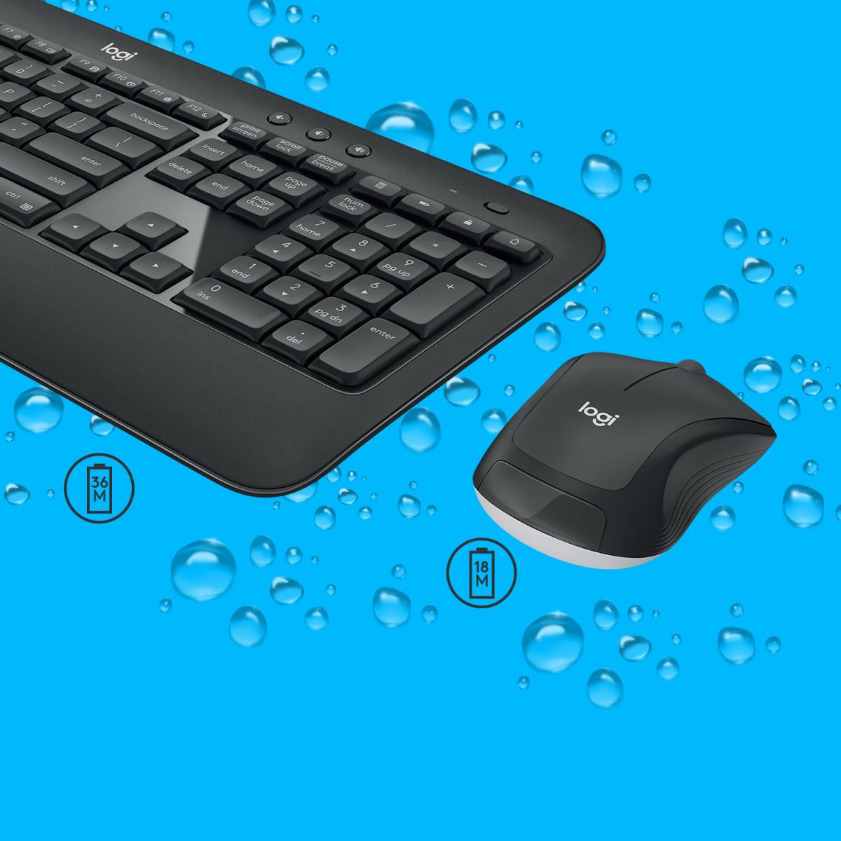 EU Product - Mk540 Advanced - Tastatur-und-Maus-Set Us - Keyboard - 1,000 dpi thumbnail