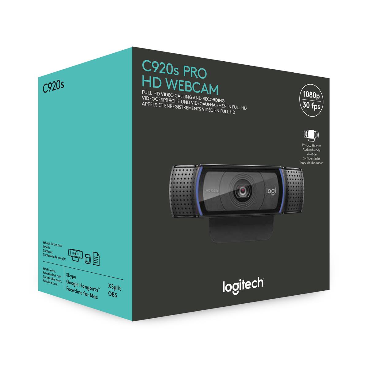 EU Product - Webcam C920s HD Pro 1080p mit Abdeckblende thumbnail