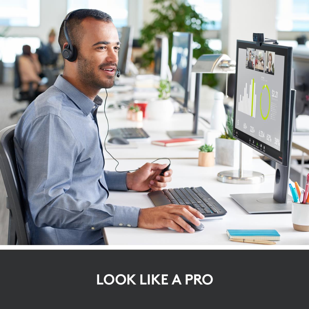 EU Product - Webcam C920s HD Pro 1080p mit Abdeckblende thumbnail
