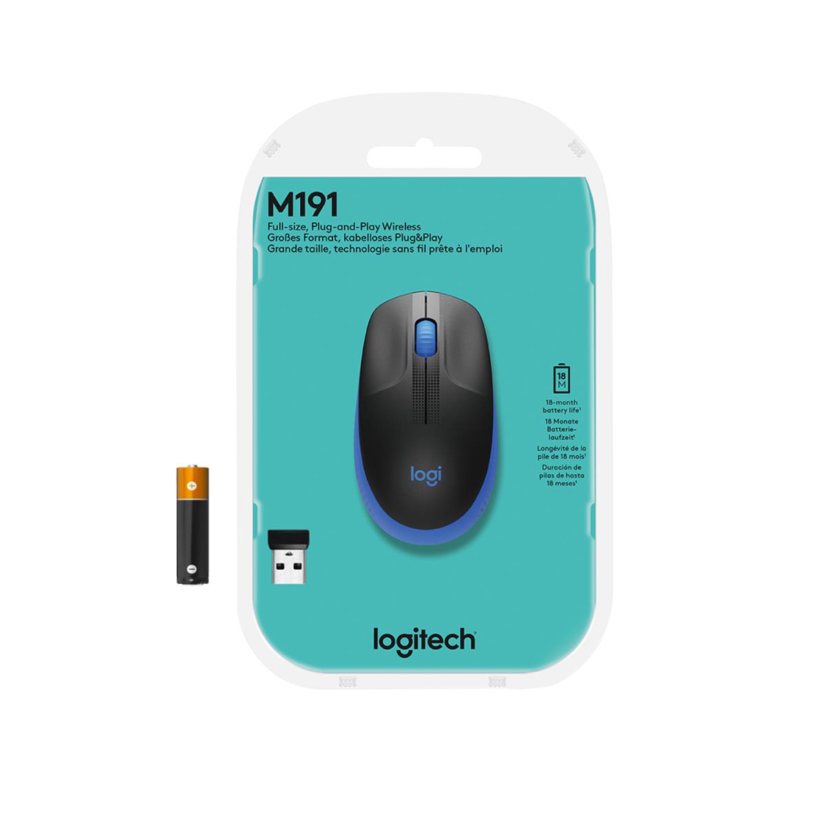 EU Product - M190 optisch wireless Blue thumbnail