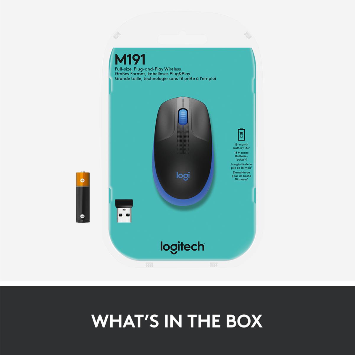 EU Product - M190 optisch wireless Blue thumbnail
