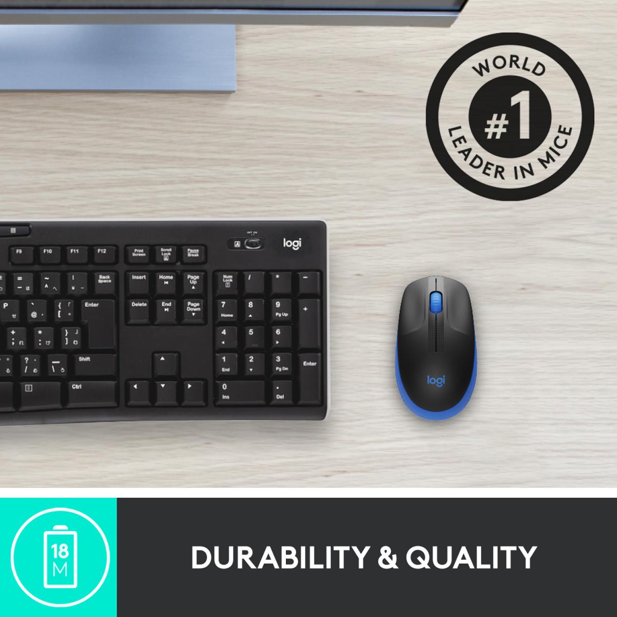 EU Product - M190 optisch wireless Blue thumbnail