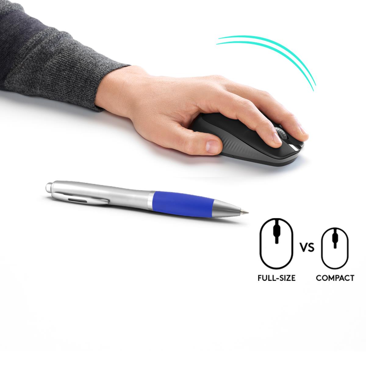 EU Product - M190 schwarz/anthrazit - Mouse - 1,000 dpi thumbnail