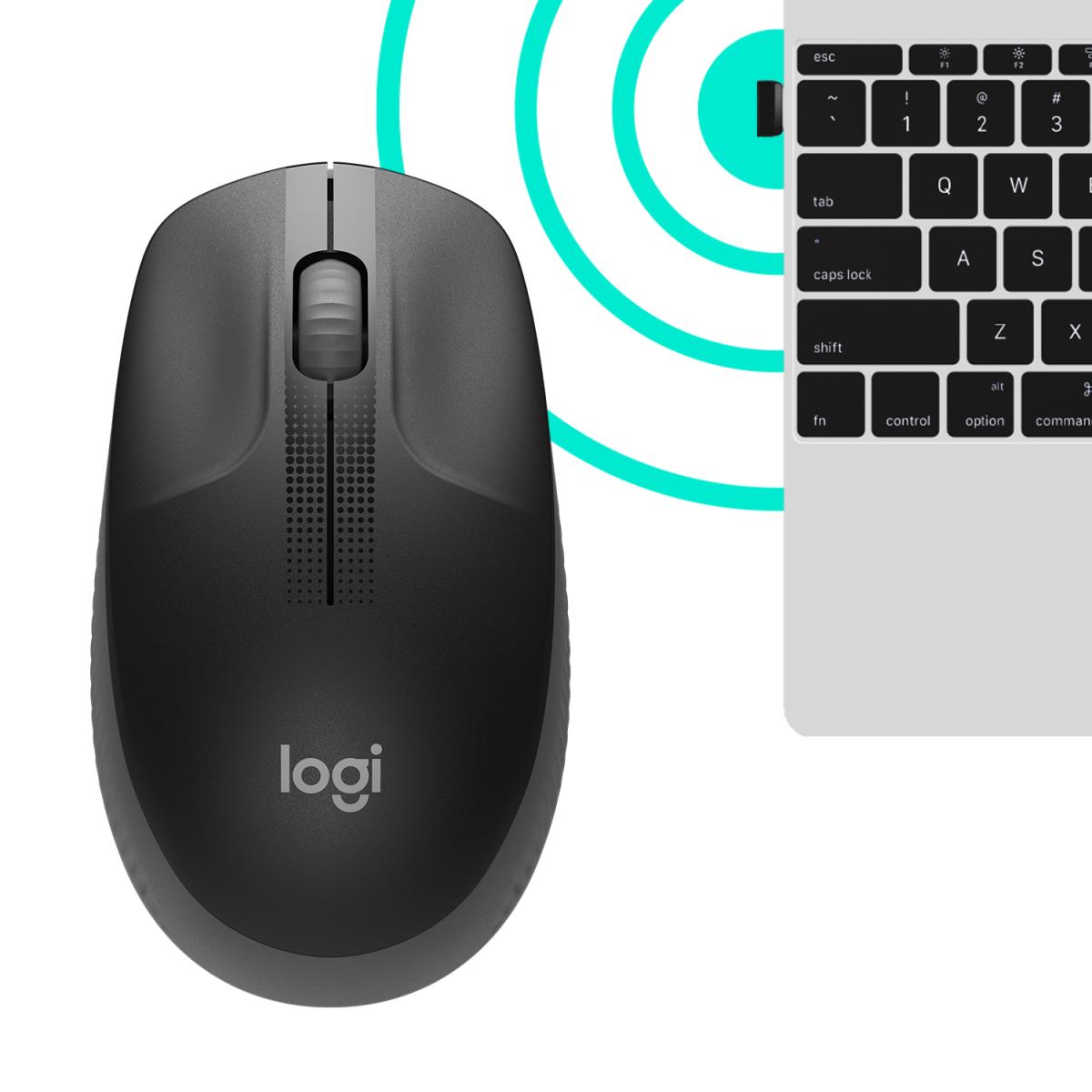 EU Product - M190 schwarz/anthrazit - Mouse - 1,000 dpi thumbnail