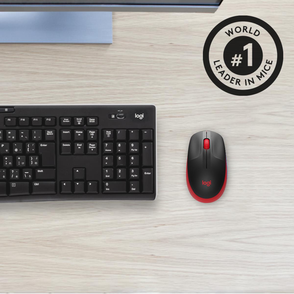 EU Product - M190 Full-size wireless mouse - Mouse - 1,000 dpi thumbnail