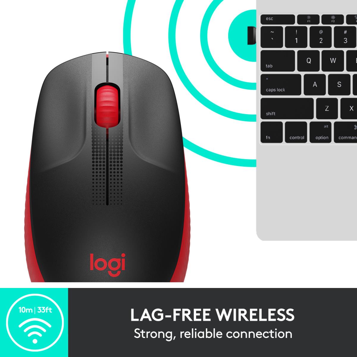 EU Product - M190 Full-size wireless mouse - Mouse - 1,000 dpi thumbnail