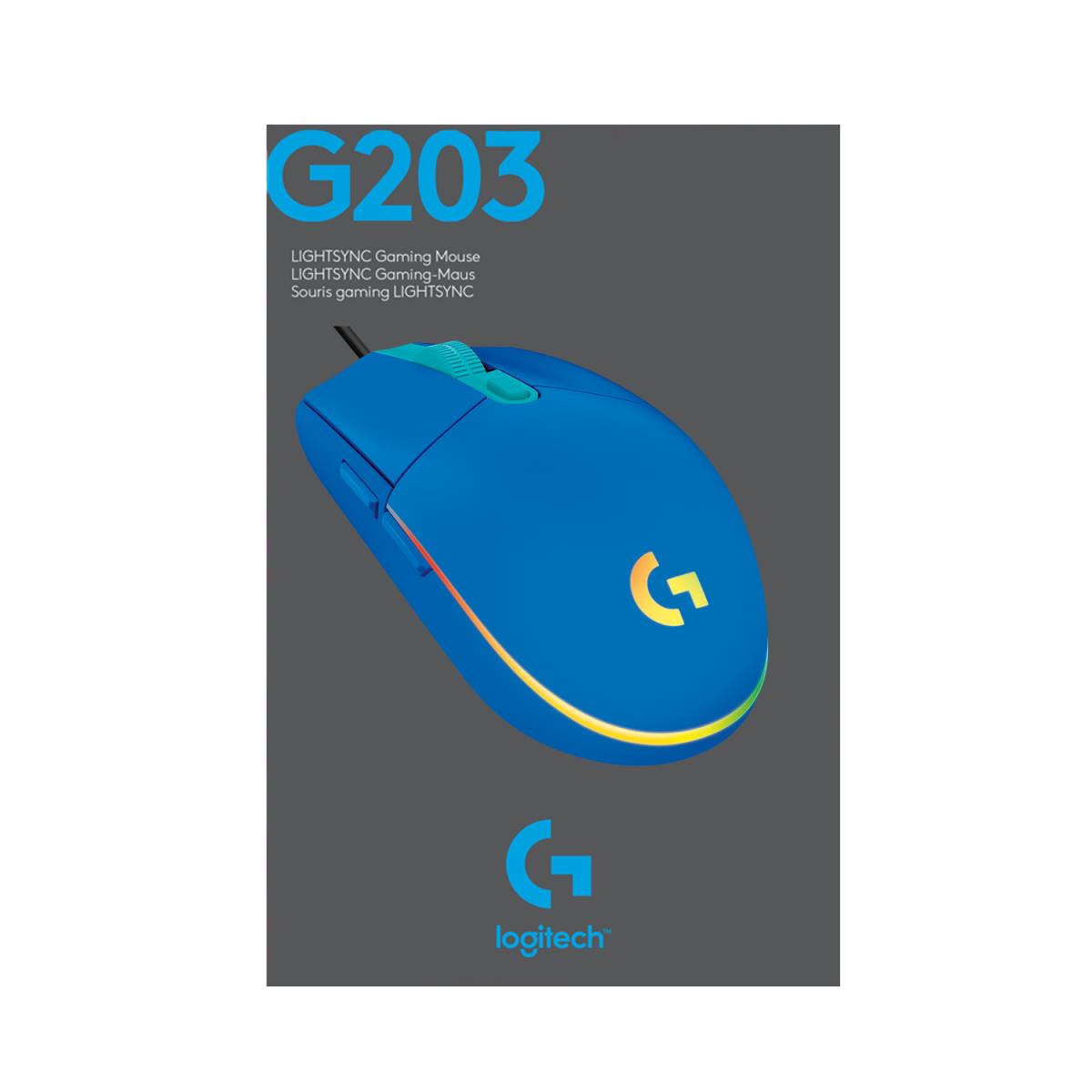EU Product - Gaming Mouse G203 LIGHTSYNC - Maus - optisch- blue thumbnail