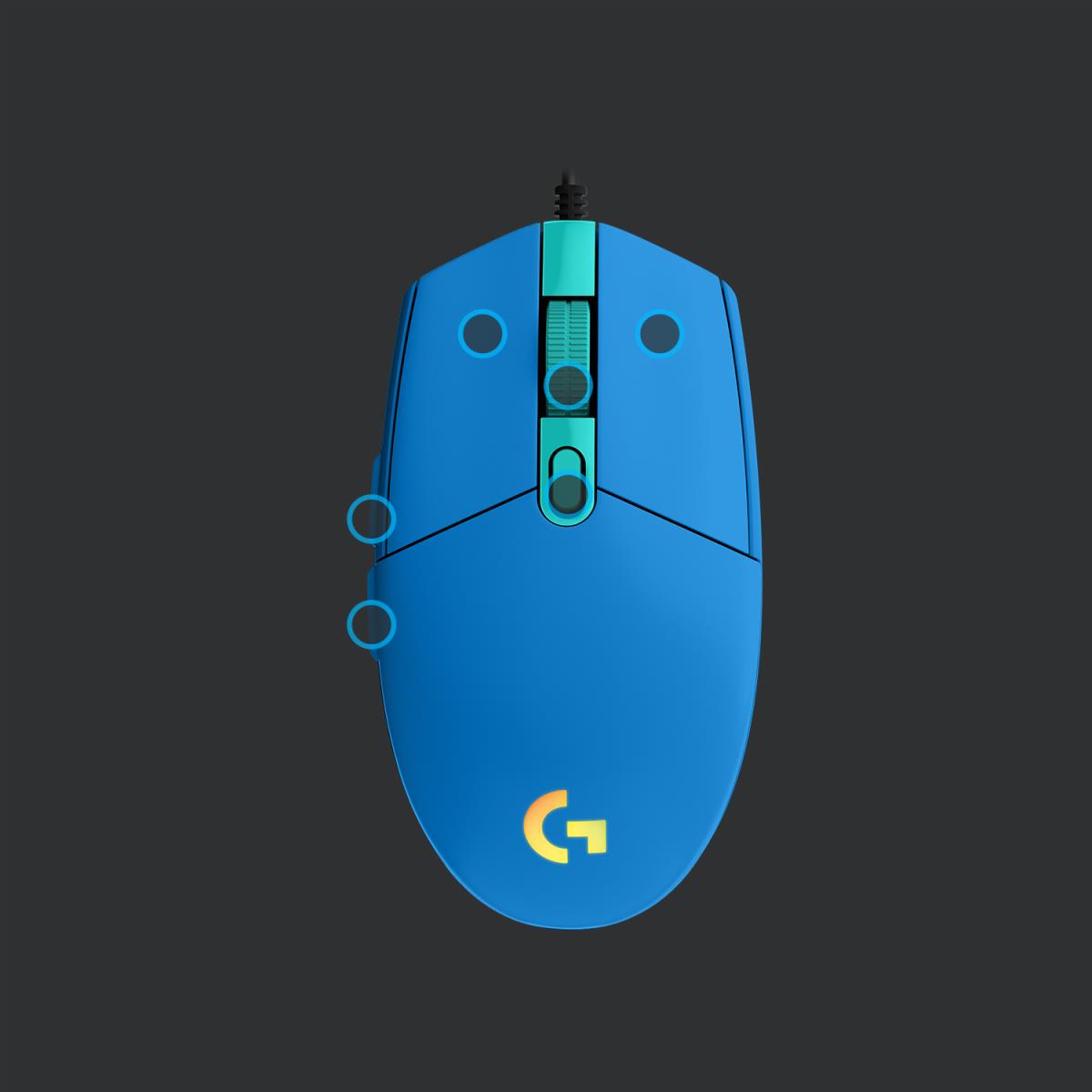 EU Product - Gaming Mouse G203 LIGHTSYNC - Maus - optisch- blue thumbnail