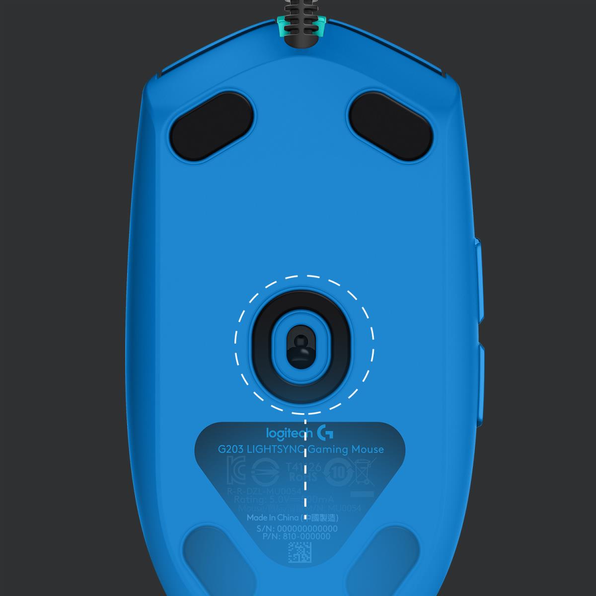 EU Product - Gaming Mouse G203 LIGHTSYNC - Maus - optisch- blue thumbnail