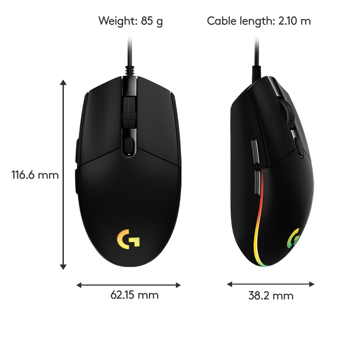 EU Product - Gaming Mouse - G203 Lightsync - Mouse - 8,000 dpi thumbnail