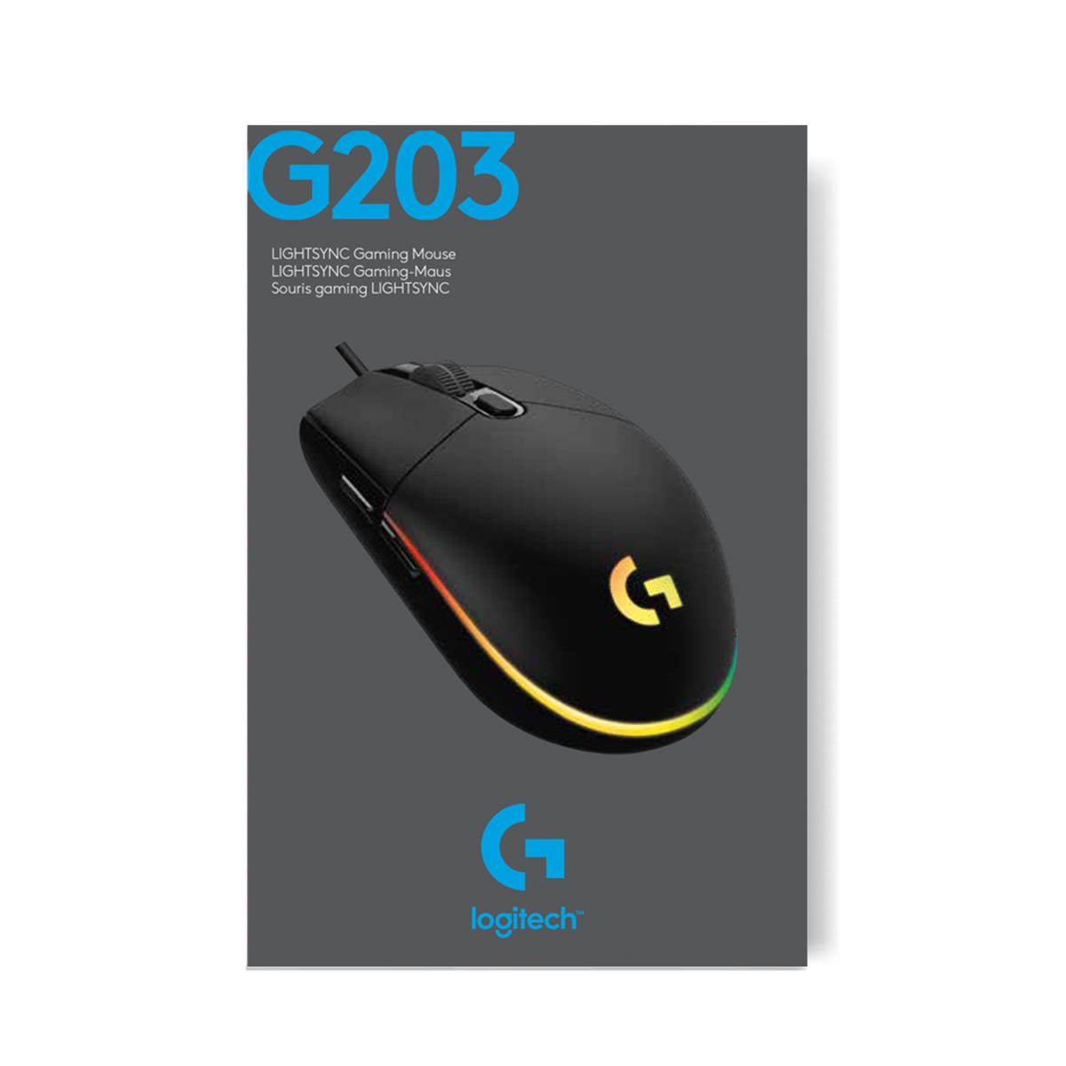 EU Product - Gaming Mouse - G203 Lightsync - Mouse - 8,000 dpi thumbnail