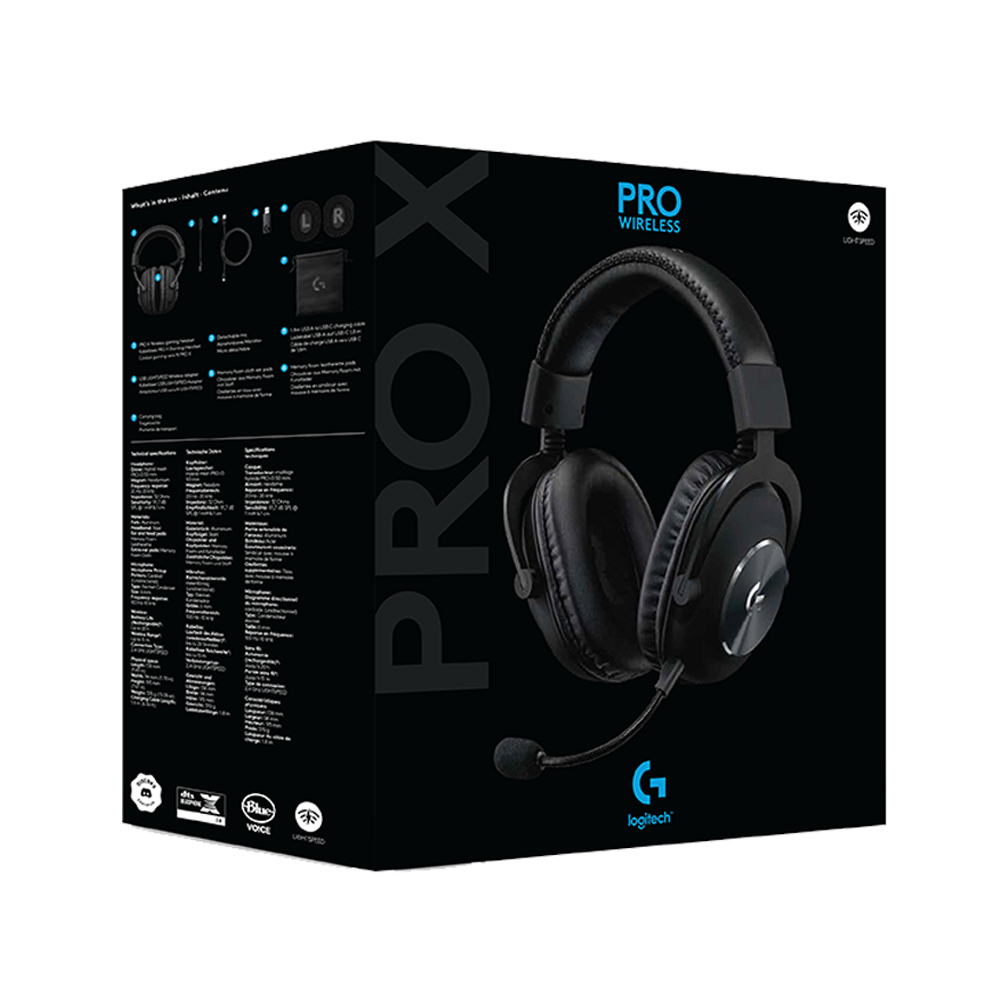 EU Product - Headset G PRO X Wireless LIGHTSPEED Gaming WL black 7.1 BT thumbnail