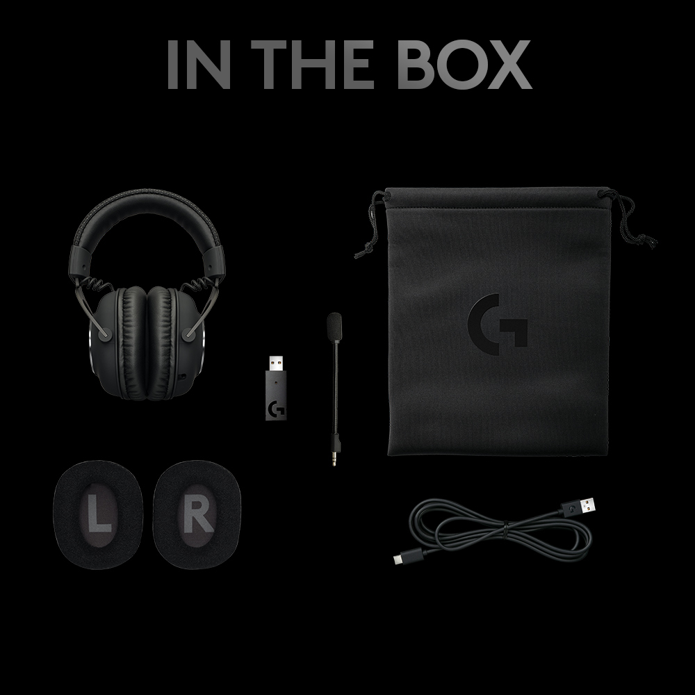 EU Product - Headset G PRO X Wireless LIGHTSPEED Gaming WL black 7.1 BT thumbnail