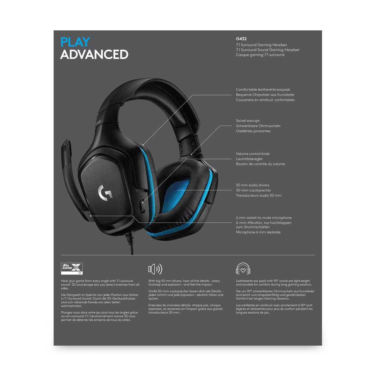 EU Product - Headset G432 Gaming 7.1 USB ohrumschlie�end thumbnail