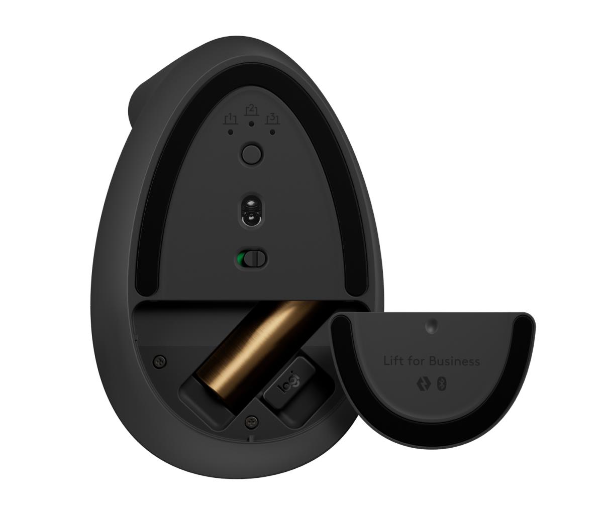 EU Product - Lift Vertical Ergo L Maus for Business grau-schwarz - Mouse - 4,000 dpi thumbnail