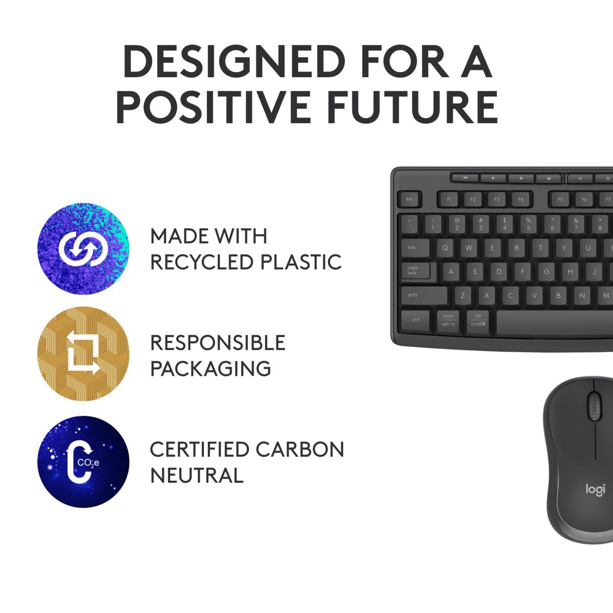 EU Product - Mk370 Combo for Business - Keyboard - 1,000 dpi thumbnail