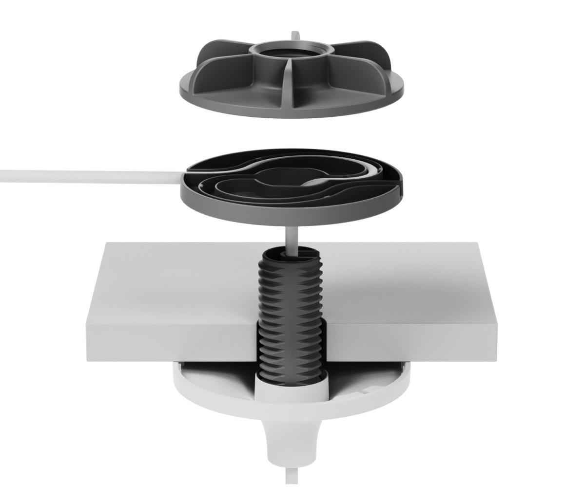 EU Product - Webcam RALLY MIC POD PENDANT MOUNT Expension white +++ Deckenh�ngehalterung f�r Rally Mic Pod Mikrofone thumbnail
