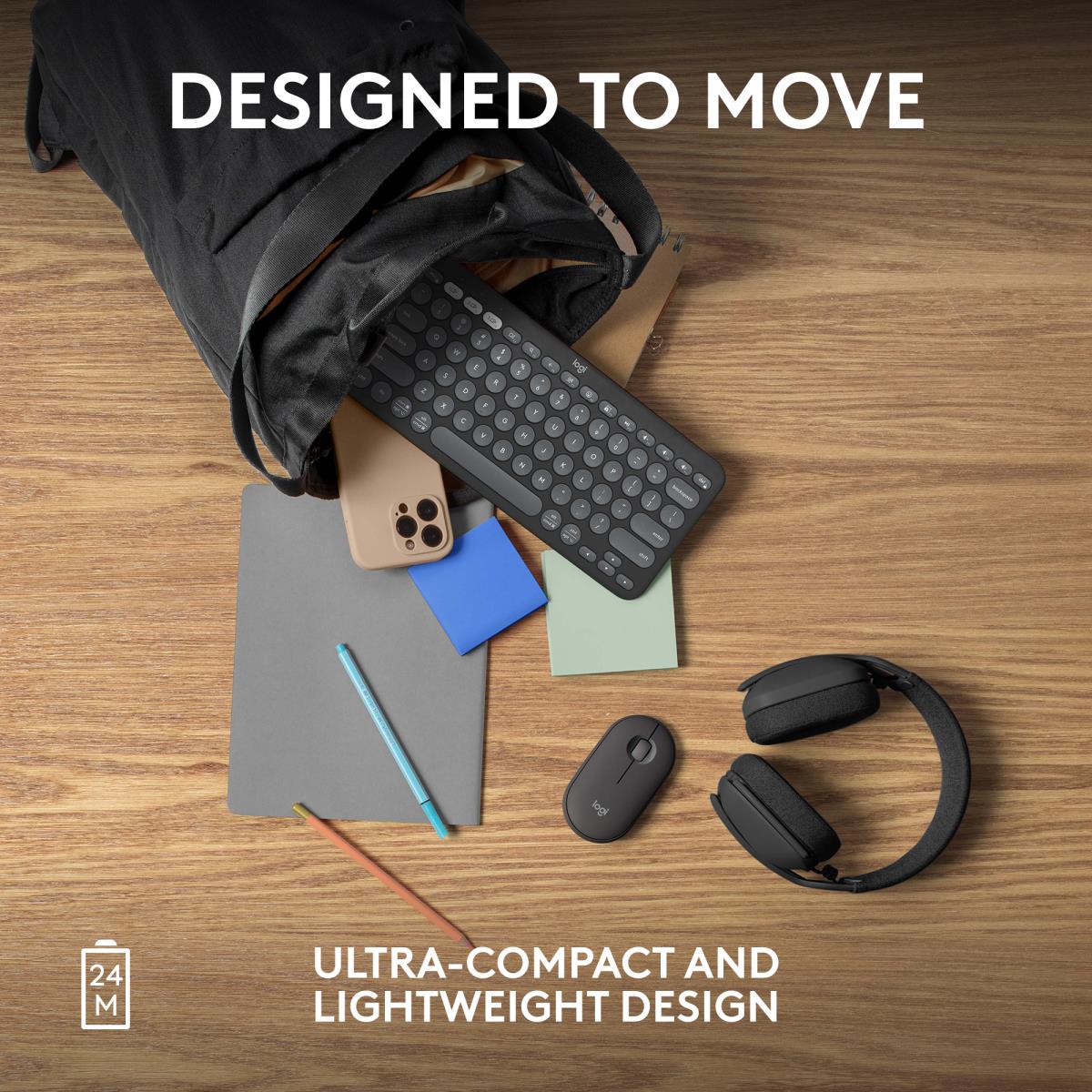 PEBBLE MOUSE 2 M350S GRAPHITE thumbnail