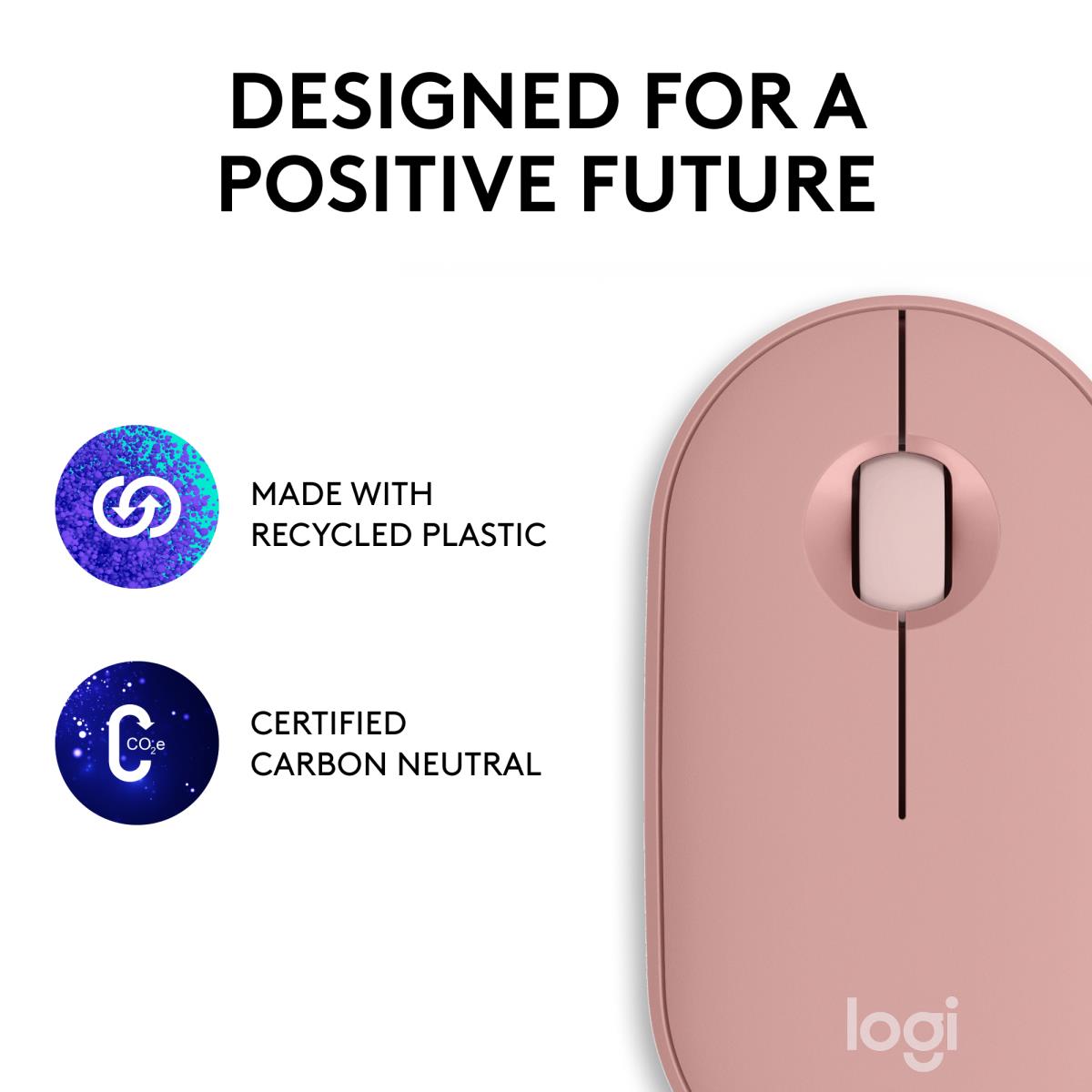 PEBBLE MOUSE 2 M350S ROSE DONGLELESS thumbnail