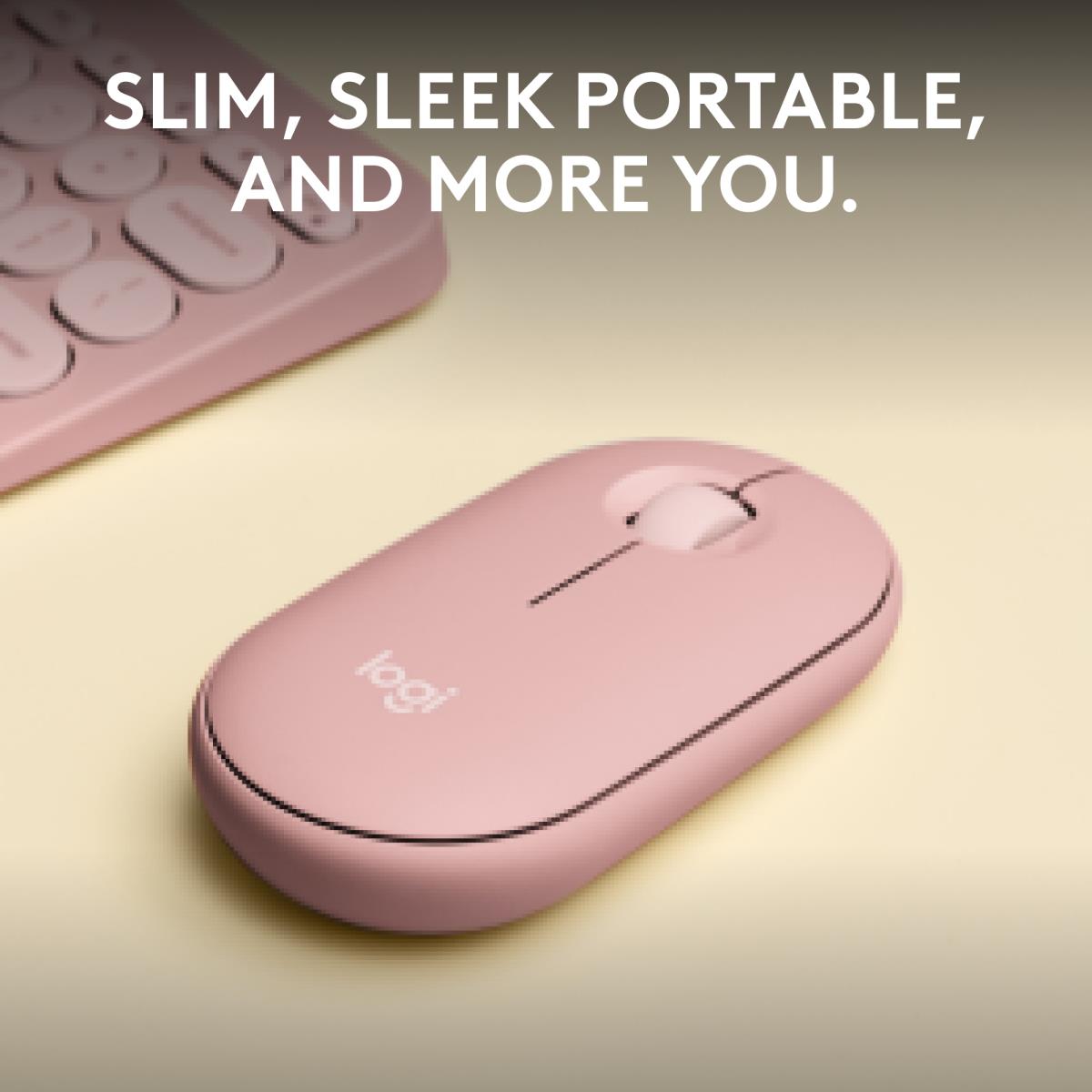 PEBBLE MOUSE 2 M350S ROSE DONGLELESS thumbnail
