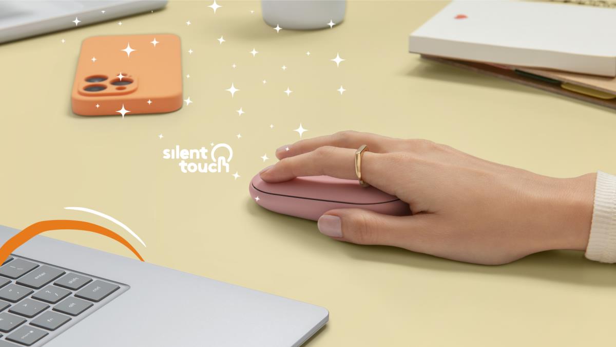 PEBBLE MOUSE 2 M350S ROSE DONGLELESS thumbnail