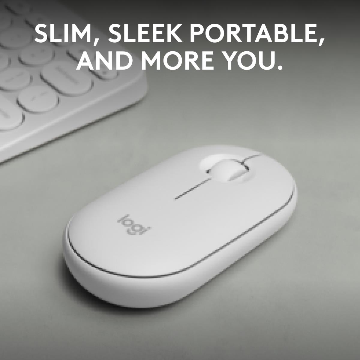 Mouse Pebble M350s Wireless Tonal White thumbnail