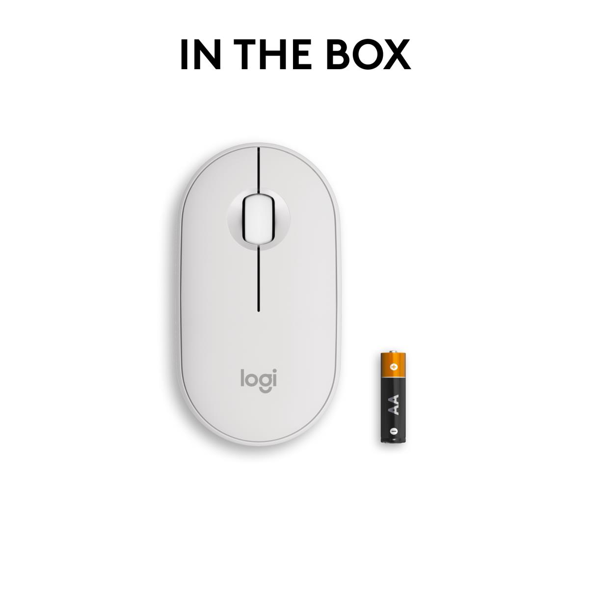 Mouse Pebble M350s Wireless Tonal White thumbnail