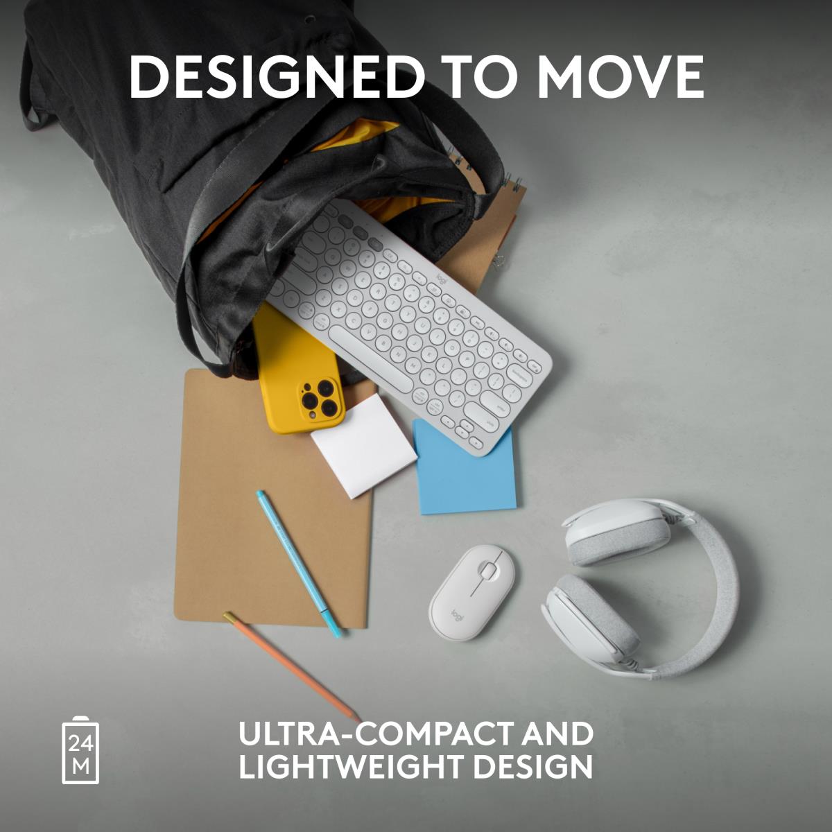 Mouse Pebble M350s Wireless Tonal White thumbnail