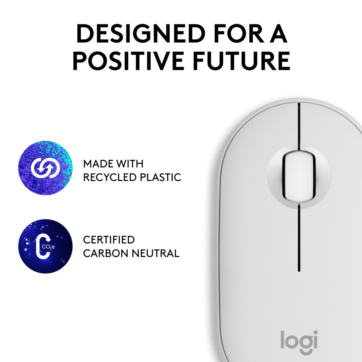 Mouse Pebble M350s Wireless Tonal White thumbnail