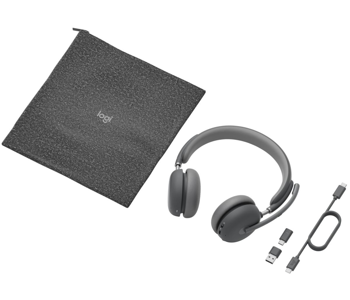 EU Product - Headset Zone Wireless 2 (MS Teams) ANC 2.0 USB BT graphite USB-C-Empf�nger, USB-A-Adapter, Bluetooth 5.2 thumbnail