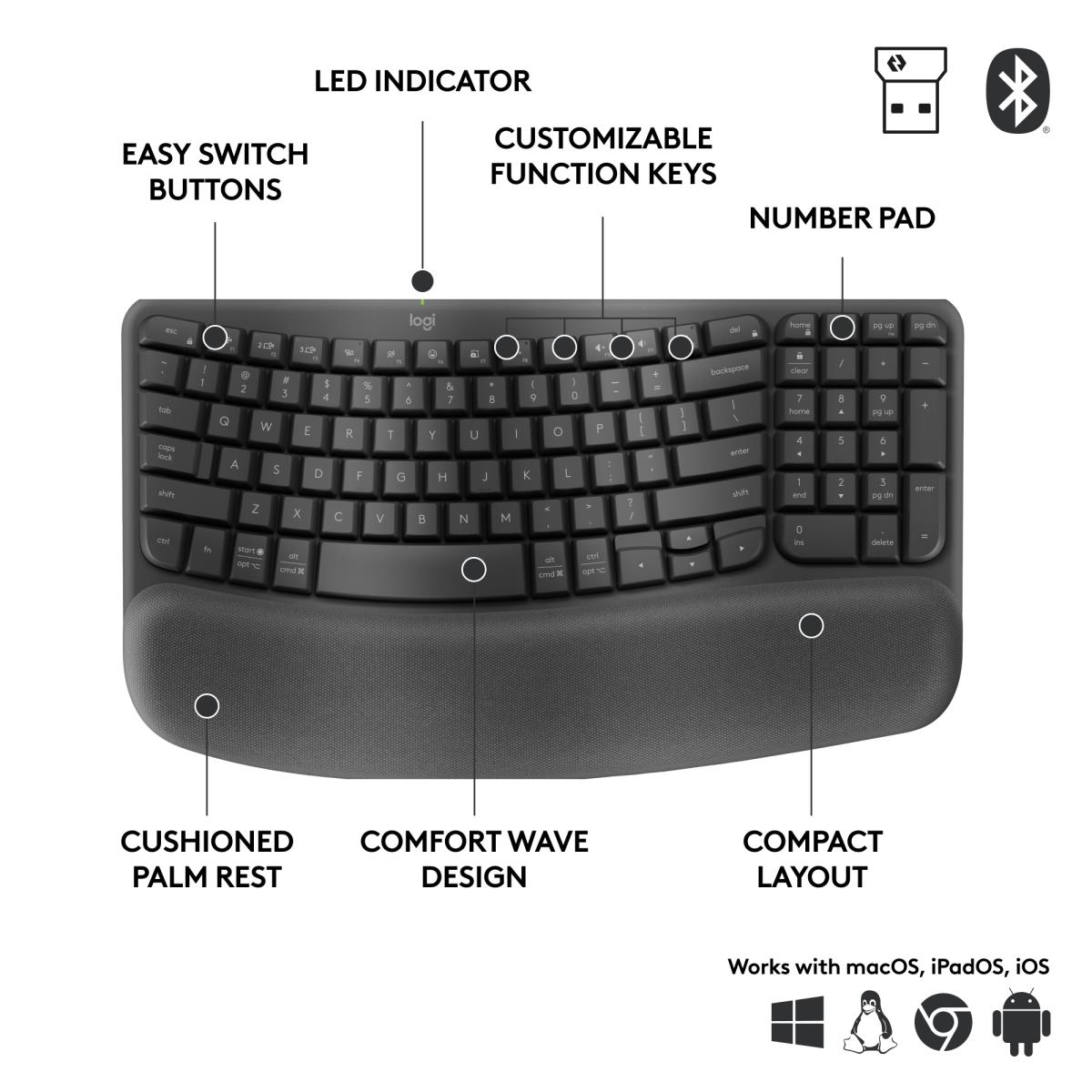 WAVE KEYS FOR BUSINESS GRAPHITE thumbnail