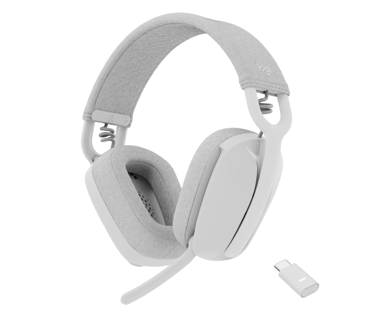 Zone Vibe Wireless - Headset - full size - Bluetooth - wireless - USB-C via Bluetooth adapter - off-white - Certified for Microsoft Teams thumbnail