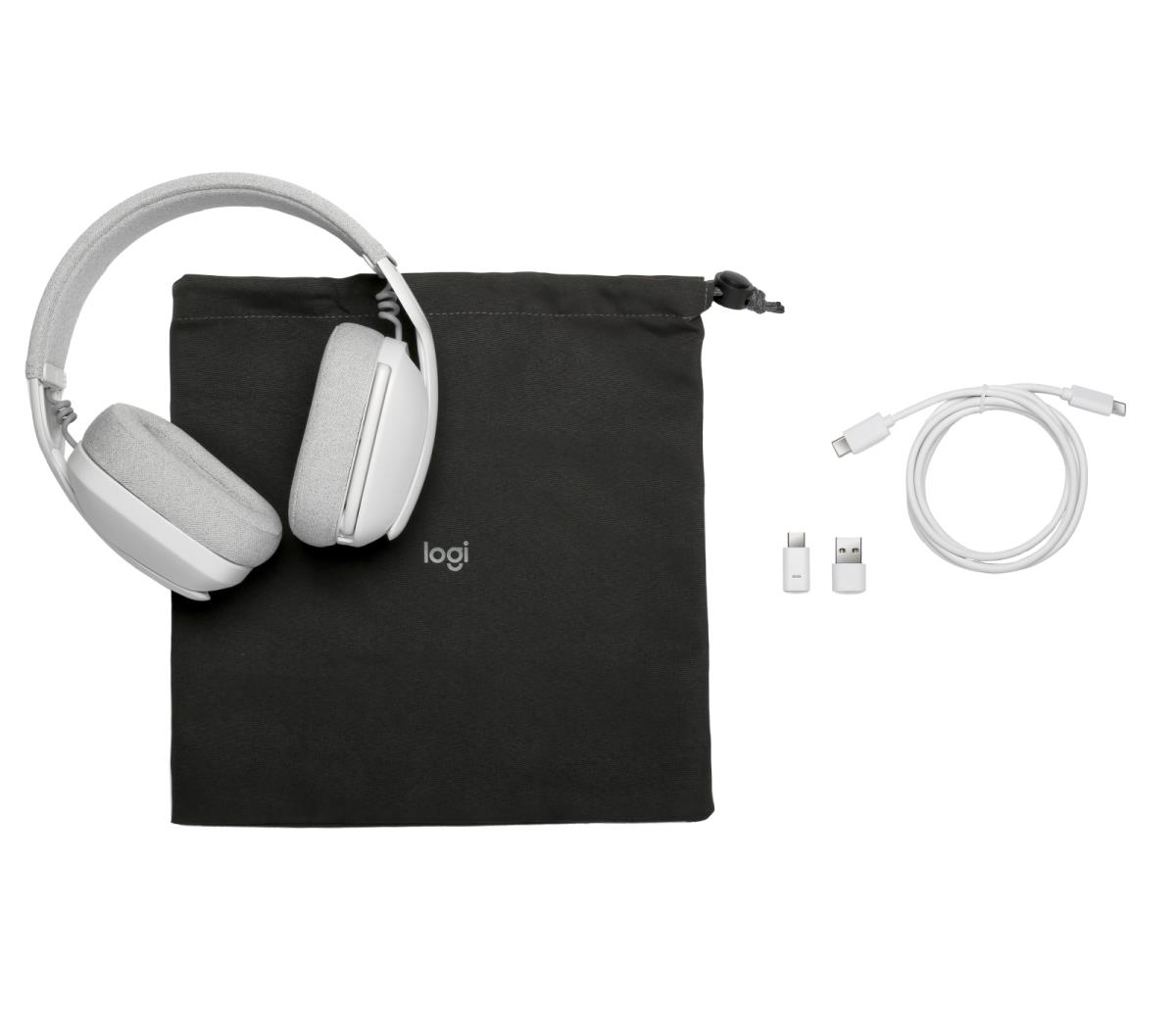Zone Vibe Wireless - Headset - full size - Bluetooth - wireless - USB-C via Bluetooth adapter - off-white - Certified for Microsoft Teams thumbnail