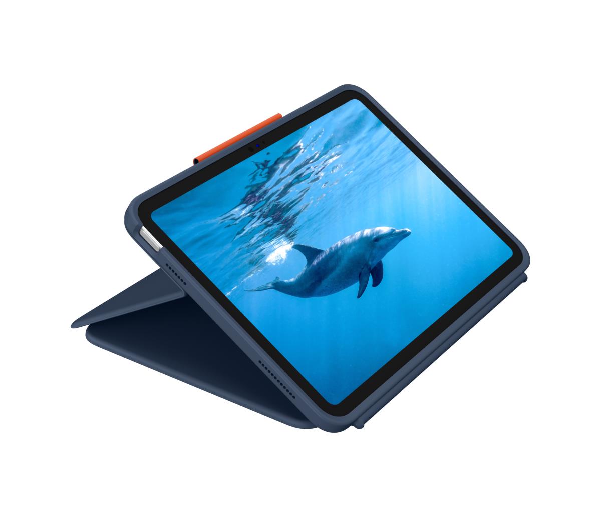 Rugged Combo 4 - Keyboard and folio case - Apple Smart connector - classic blue - for Apple 10.9-inch iPad (10th generation) thumbnail