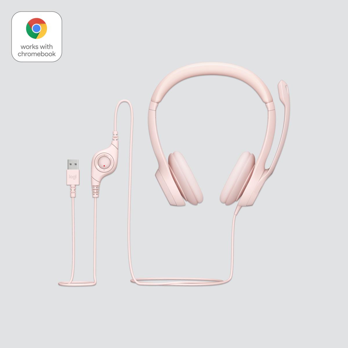 H390 - Headset - on-ear - wired - USB-A - rose thumbnail