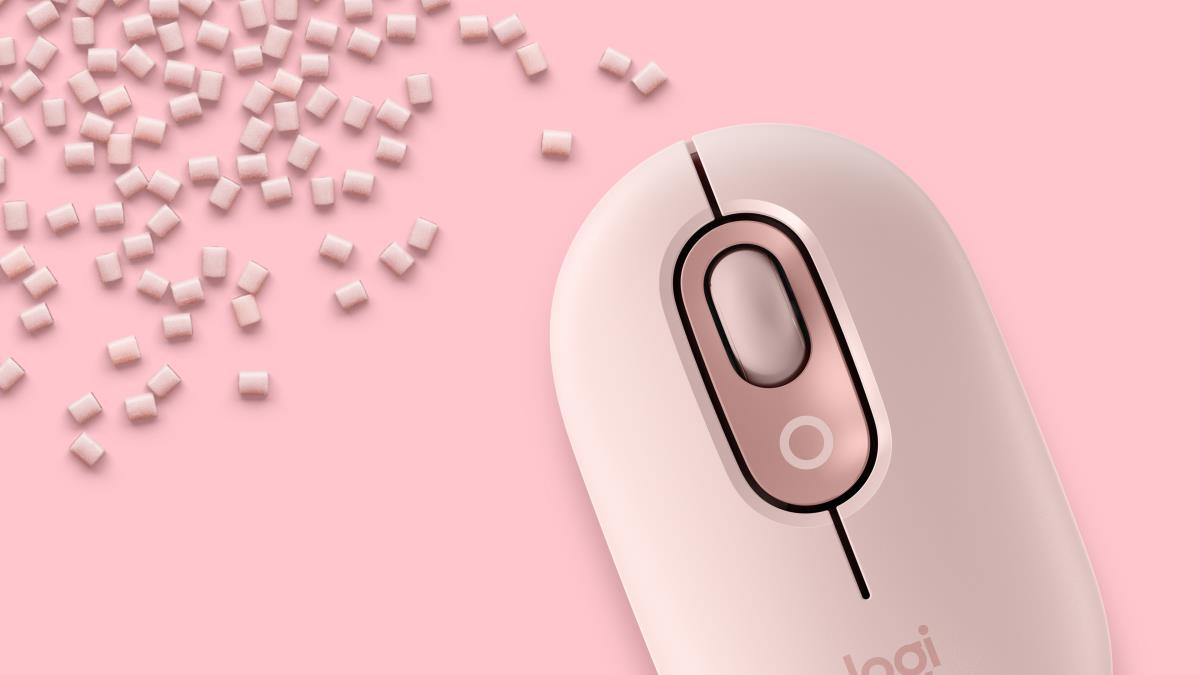 POP MOUSE WITH EMOJI - ROSE thumbnail