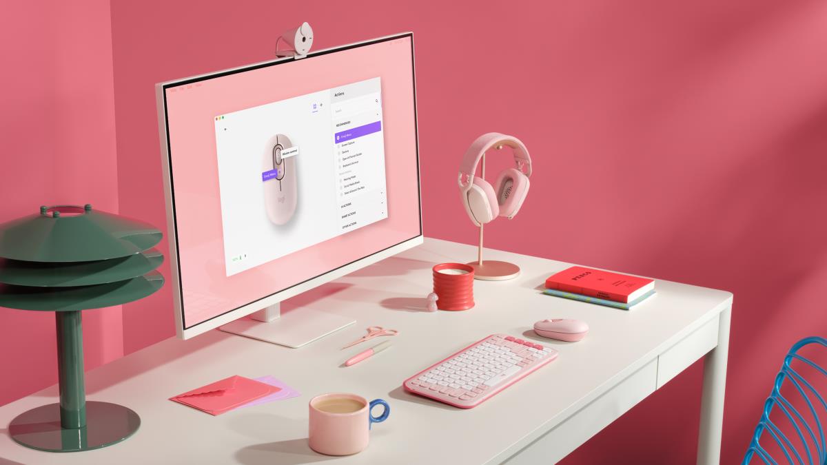 POP MOUSE WITH EMOJI - ROSE thumbnail