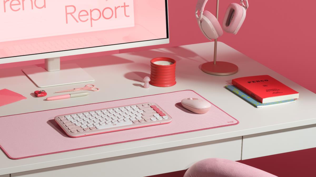 POP MOUSE WITH EMOJI - ROSE thumbnail