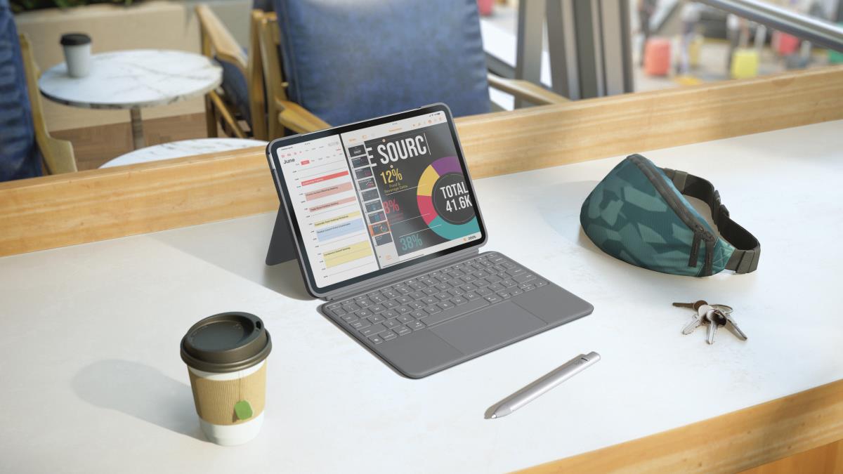 EU Product - Combo Touch iPad Air - Keyboard - QWERTZ thumbnail