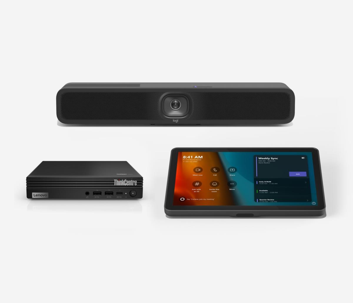 Entry Level Small Room Solution - Video conferencing kit - Certified for Microsoft Teams Rooms - power adapter included thumbnail