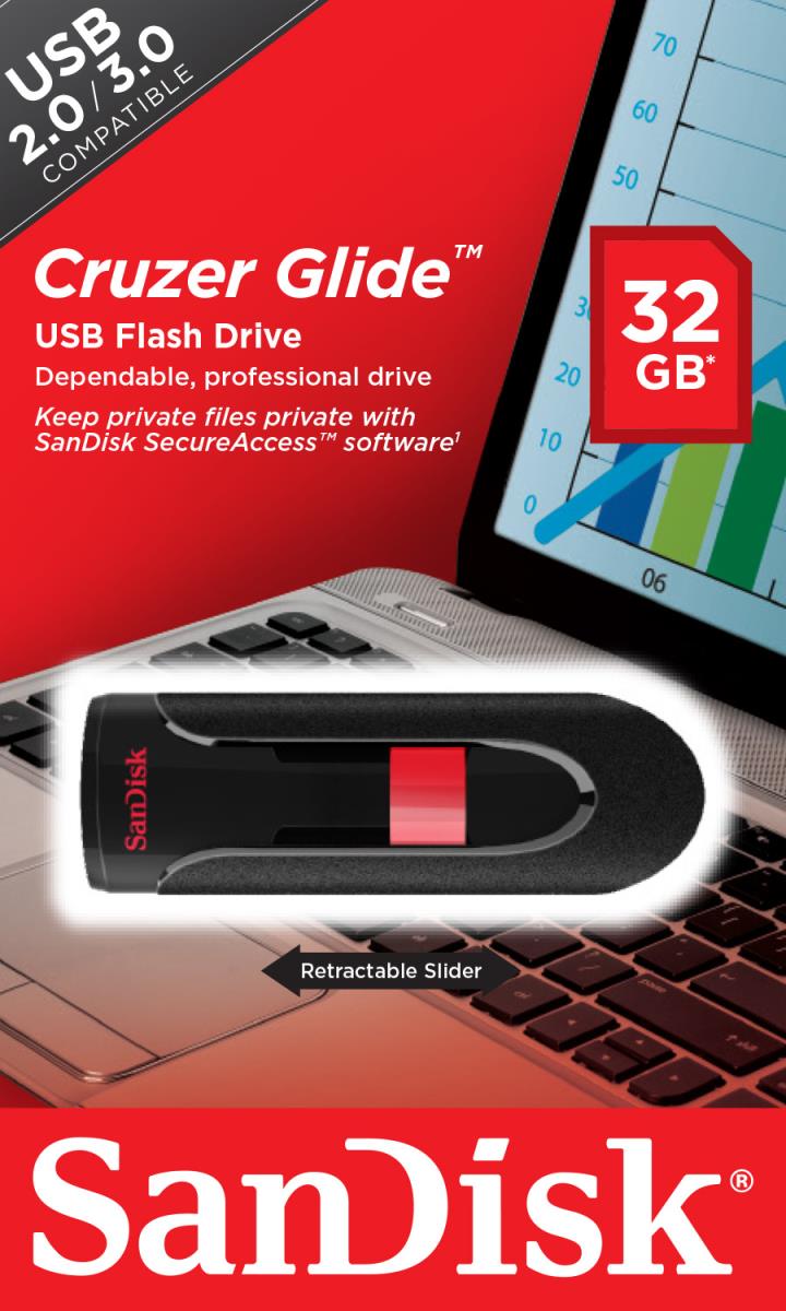 USB STICK CRUZER GLIDE 32GB thumbnail