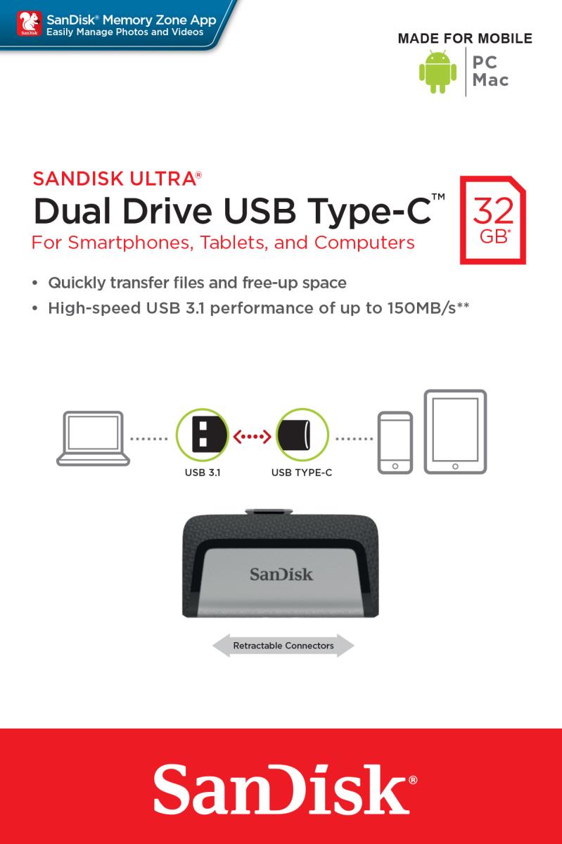 ULTRA DUAL DRIVE USBTYPEC FLASH DRIVE 32GB thumbnail