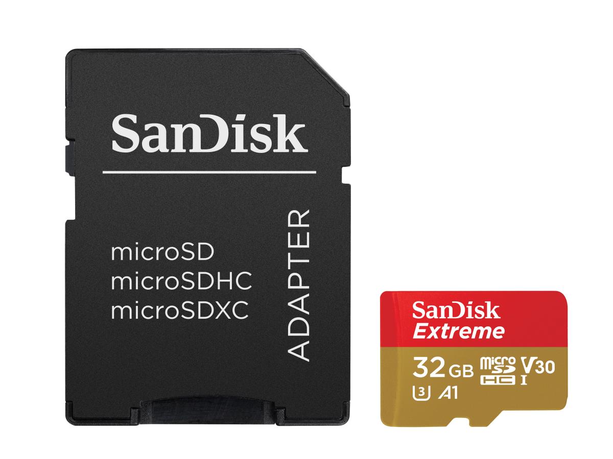 EXTREME MICROSDHC 32GBFOR ACTION CAMS AND DRONES + thumbnail