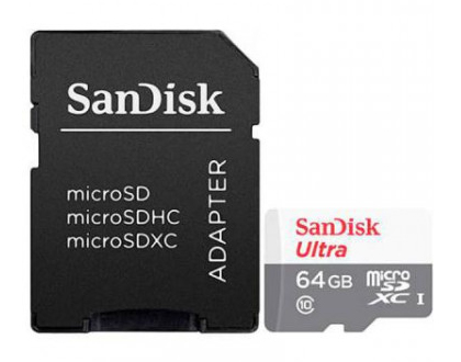 ULTRA MICROSDXC 64GBINC SD ADAPTER 100MB/S CLASS 10 UHSI thumbnail