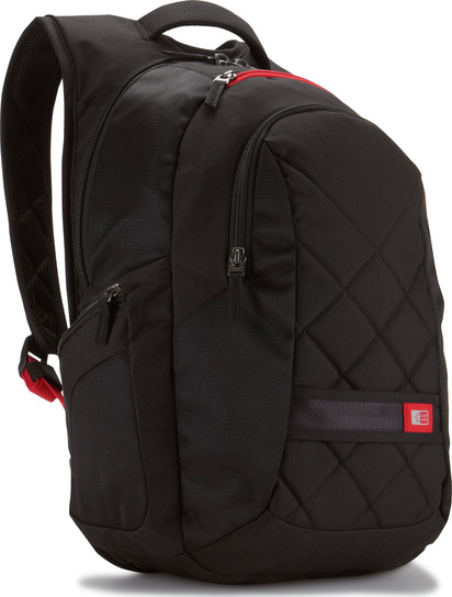 BLACK NYLON BACKPACK FOR LAPT thumbnail