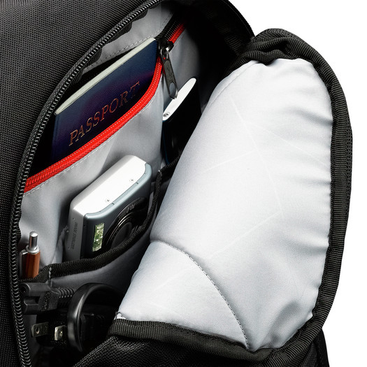 BLACK NYLON BACKPACK FOR LAPT thumbnail