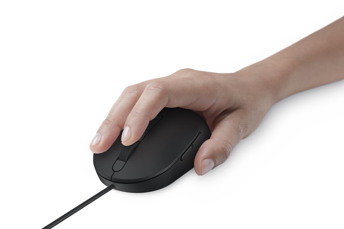 LASER WIRED MOUSE MS3220 BLACK thumbnail