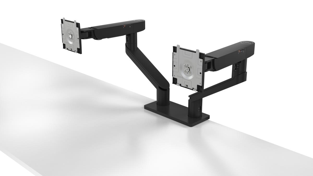 Dual Monitor Arm - MDA20 - Mounting kit - adjustable arm - for 2 LCD displays - black - screen size: 19