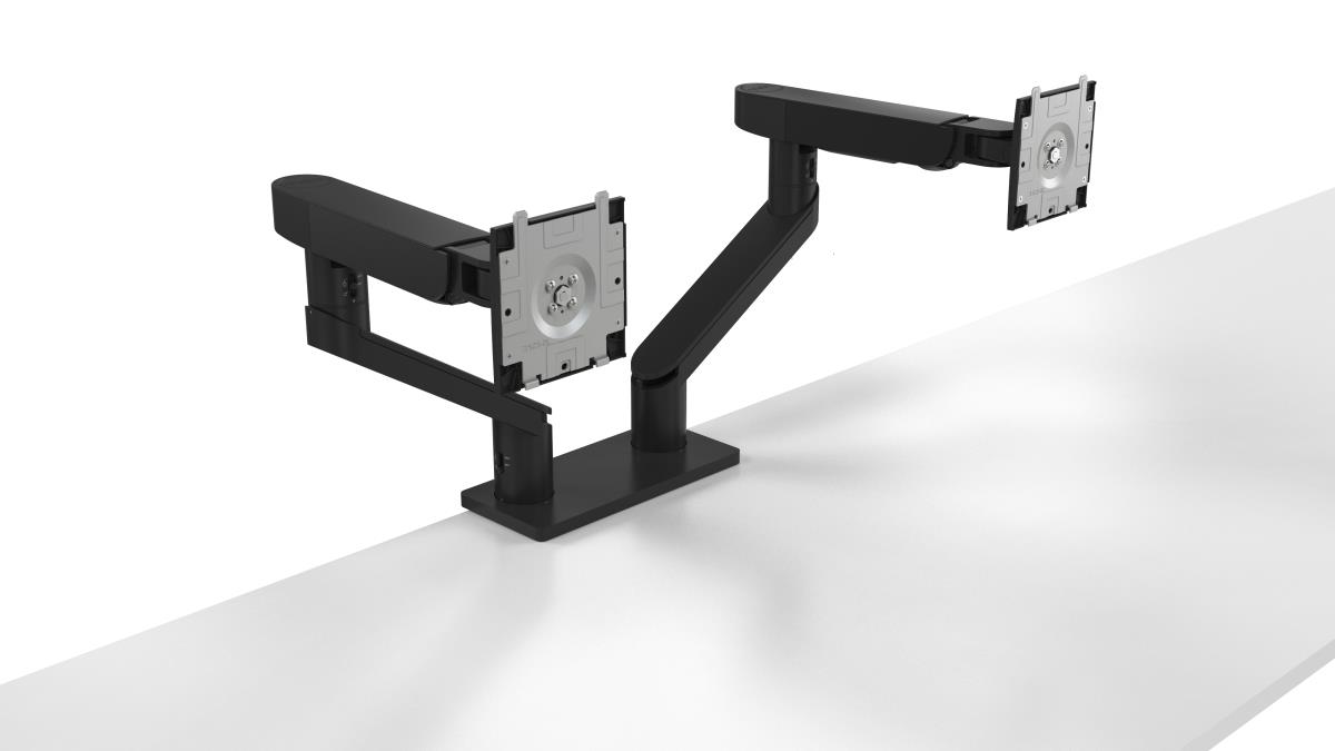 Dual Monitor Arm - MDA20 - Mounting kit - adjustable arm - for 2 LCD displays - black - screen size: 19