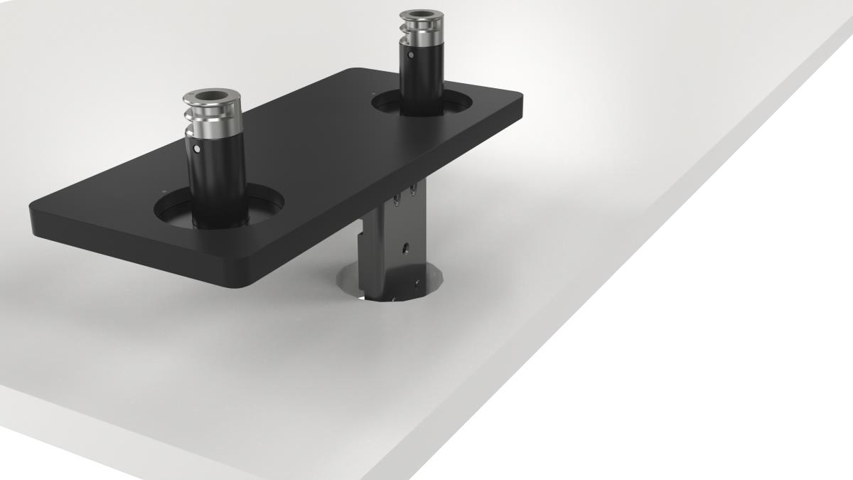 Dual Monitor Arm - MDA20 - Mounting kit - adjustable arm - for 2 LCD displays - black - screen size: 19